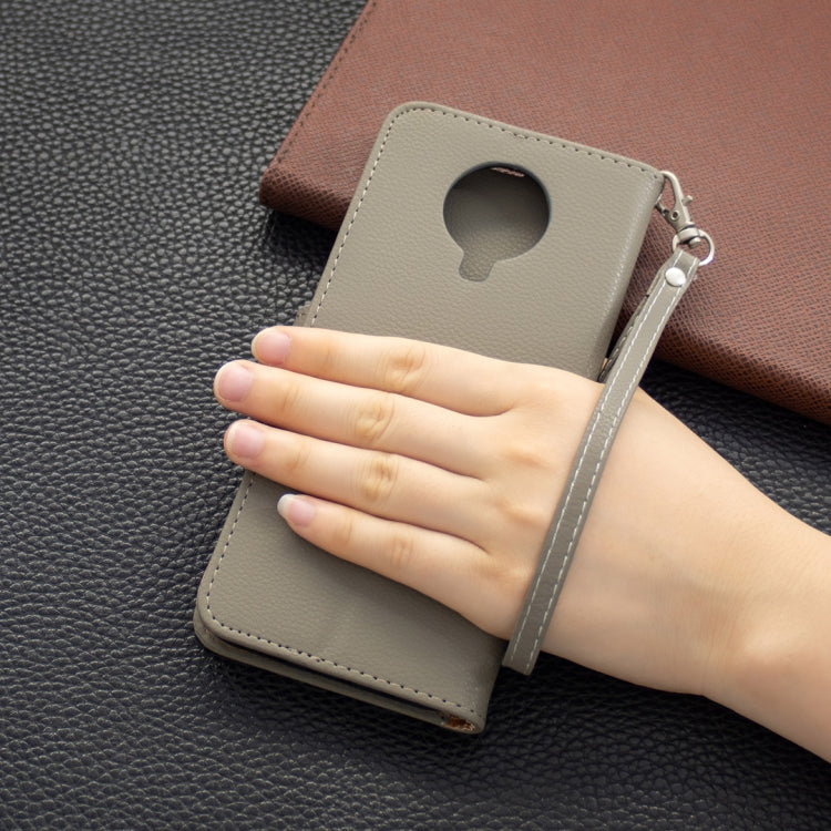 For Nokia G20 / G10 Litchi Texture Pure Color Horizontal Flip Leather Case with Holder & Card Slots & Wallet & Lanyard(Grey) by buy2fix