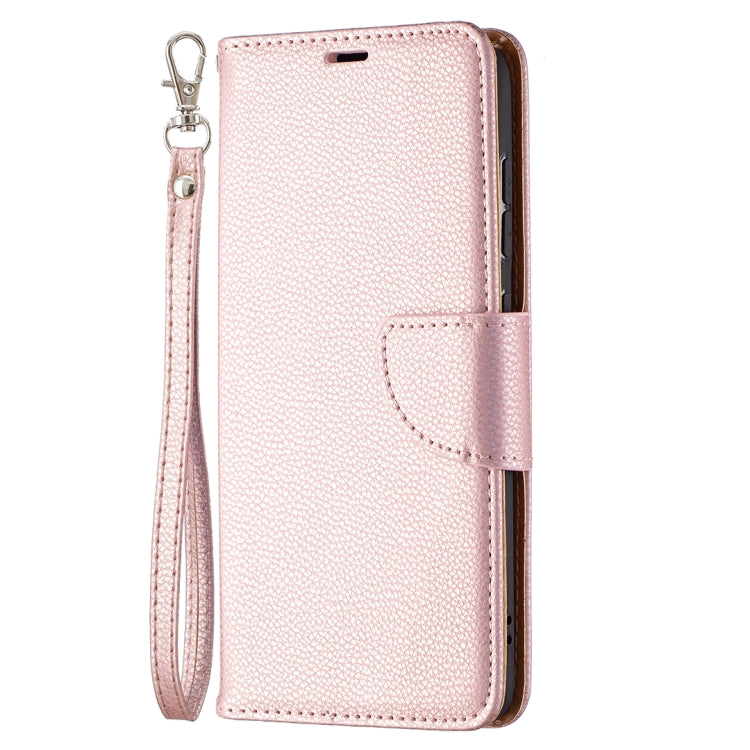 For Samsung Galaxy S21 FE / S21 Lite Litchi Texture Pure Color Horizontal Flip Leather Case with Holder & Card Slots & Wallet & Lanyard(Rose Gold) by buy2fix