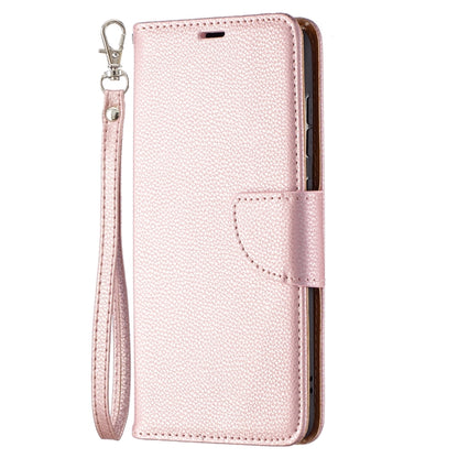 For Samsung Galaxy S21 FE / S21 Lite Litchi Texture Pure Color Horizontal Flip Leather Case with Holder & Card Slots & Wallet & Lanyard(Rose Gold) by buy2fix