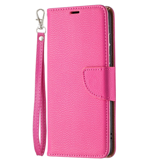 For Samsung Galaxy S21 FE / S21 Lite Litchi Texture Pure Color Horizontal Flip Leather Case with Holder & Card Slots & Wallet & Lanyard(Rose Red) by buy2fix