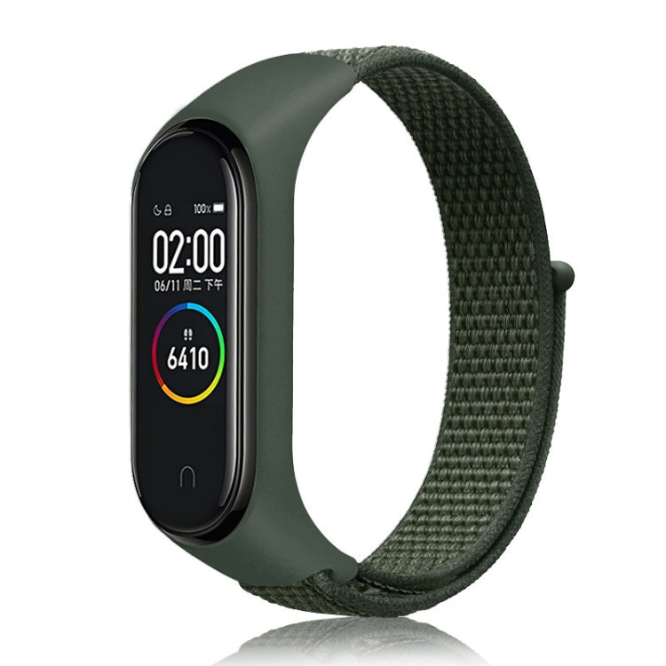 For Xiaomi Mi Band 6 Nylon Weave Watch Bands(ArmyGreen) - Watch Bands by buy2fix | Online Shopping UK | buy2fix