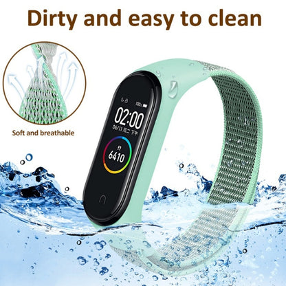 For Xiaomi Mi Band 6 Nylon Weave Watch Bands(Official Black) - Watch Bands by buy2fix | Online Shopping UK | buy2fix
