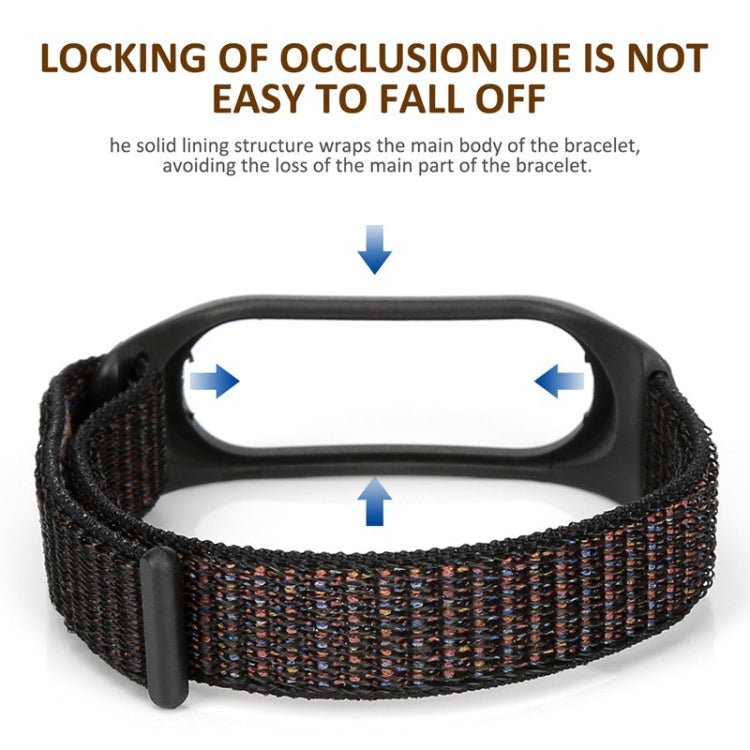 For Xiaomi Mi Band 6 Nylon Weave Watch Bands(Official Black) - Watch Bands by buy2fix | Online Shopping UK | buy2fix