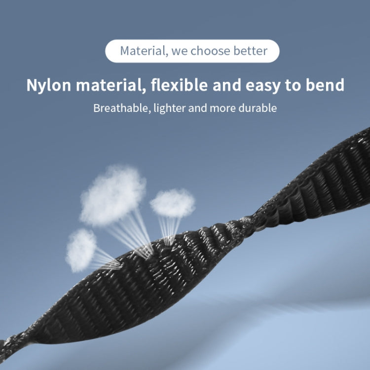 For Xiaomi Mi Band 6 Nylon Weave Watch Bands(Official Black) - Watch Bands by buy2fix | Online Shopping UK | buy2fix