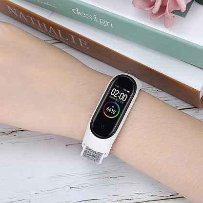 For Xiaomi Mi Band 6 Nylon Weave Watch Bands(Official Black) - Watch Bands by buy2fix | Online Shopping UK | buy2fix