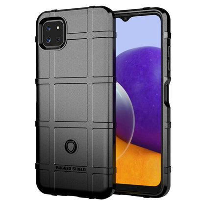 For Samsung Galaxy A22 5G Full Coverage Shockproof TPU Case(Black) by buy2fix