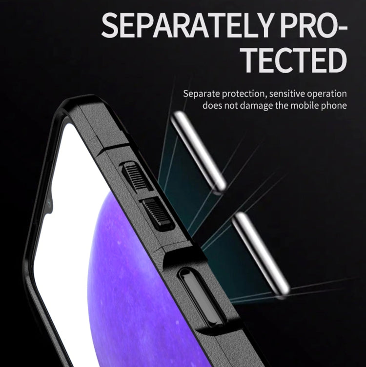 For Samsung Galaxy A22 5G Full Coverage Shockproof TPU Case(Blue) by buy2fix