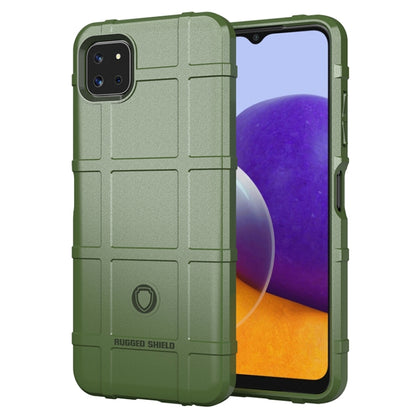 For Samsung Galaxy A22 5G Full Coverage Shockproof TPU Case(Green) by buy2fix