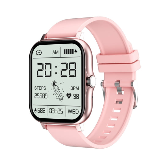 GT20 1.69 inch TFT Screen IP67 Waterproof Smart Watch, Support Music Control / Bluetooth Call / Heart Rate Monitoring / Blood Pressure Monitoring, Style:Silicone Strap(Pink) by buy2fix