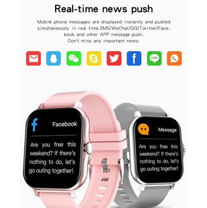 GT20 1.69 inch TFT Screen IP67 Waterproof Smart Watch, Support Music Control / Bluetooth Call / Heart Rate Monitoring / Blood Pressure Monitoring, Style:Steel Strap(Pink) by buy2fix