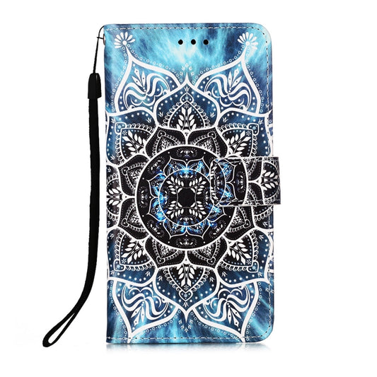 For Samsung Galaxy A22 5G (US Version) Colored Drawing Pattern Plain Weave Horizontal Flip Leather Case with Holder & Card Slot & Wallet & Lanyard(Undersea Mandala) by buy2fix
