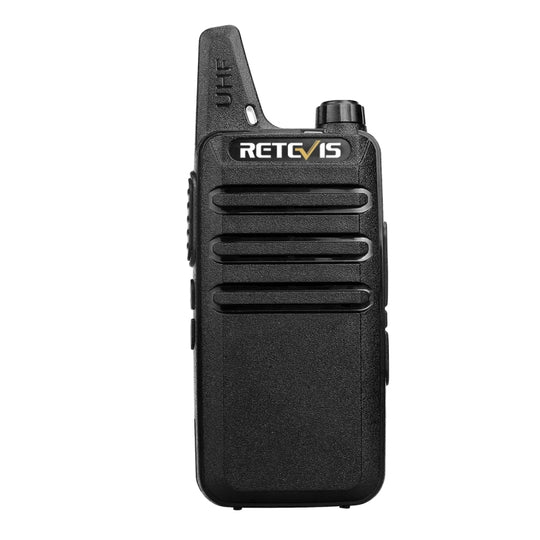 1 Pair RETEVIS RT622 EU Frequency 400-480MHz 16CHS Two Way Radio Handheld Walkie Talkie, EU Plug(Black)
