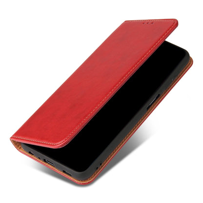 For Samsung Galaxy A32 5G Fierre Shann PU Genuine Leather Texture Horizontal Flip Leather Case with Holder & Card Slots & Wallet(Red) by FIERRE SHANN