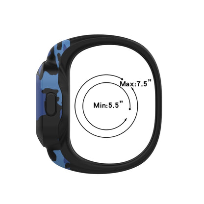 For Garmin Vivofit JR3 No Buckle Silicone Printing Watch Band, Size:S(Starry Sky) - Watch Bands by buy2fix | Online Shopping UK | buy2fix