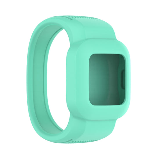 For Garmin Vivofit JR3 No Buckle Silicone Pure Color Watch Band, Size:S(Teal)