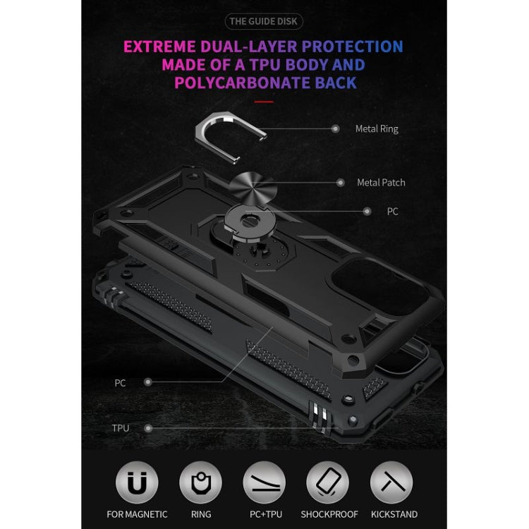 For Xiaomi Redmi Note 10 Pro / Note 10 Pro Max Shockproof TPU + PC Protective Case with 360 Degree Rotating Holder(Black) by buy2fix