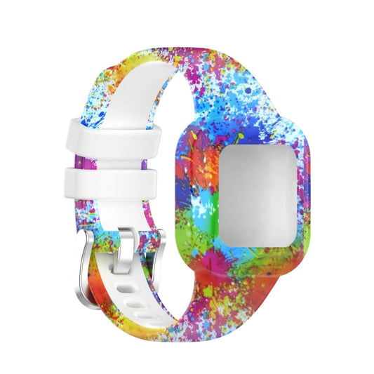 For Garmin Vivofit JR3 Silicone Printing Watch Band(Painted) - Watch Bands by buy2fix | Online Shopping UK | buy2fix
