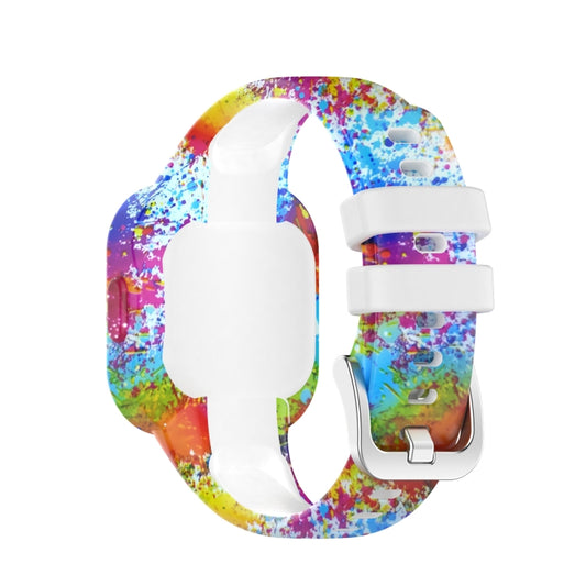 For Garmin Vivofit JR3 Silicone Printing Watch Band(Painted) - Watch Bands by buy2fix | Online Shopping UK | buy2fix