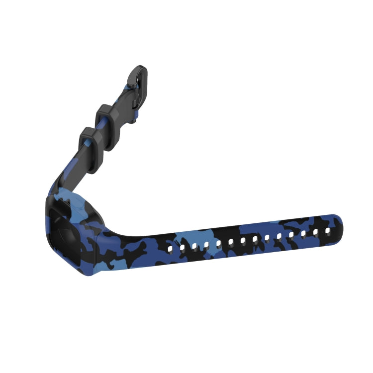 For Garmin Vivofit JR3 Silicone Printing Watch Band(Camouflage Blue) - Watch Bands by buy2fix | Online Shopping UK | buy2fix