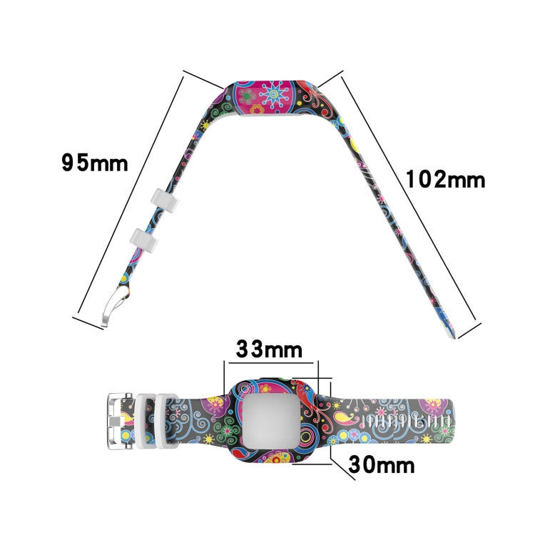 For Garmin Vivofit JR3 Silicone Printing Watch Band(Painted) by buy2fix