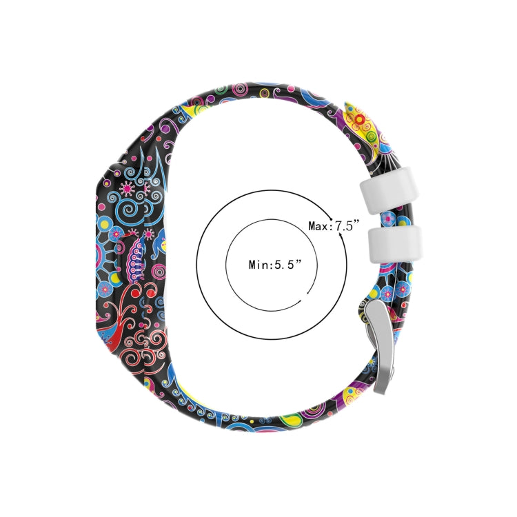 For Garmin Vivofit JR3 Silicone Printing Watch Band(Facial Makeup) by buy2fix