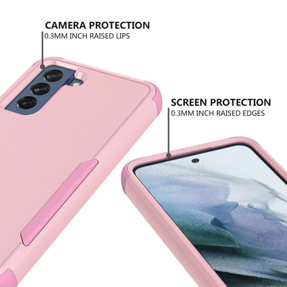 For Samsung Galaxy S21 FE TPU + PC Shockproof Protective Case(Pink) by buy2fix