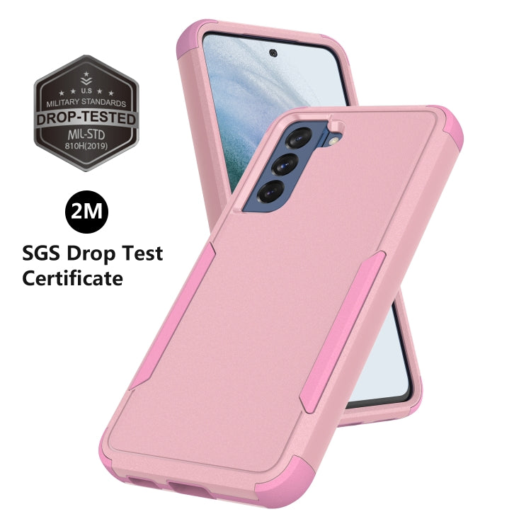 For Samsung Galaxy S21 FE TPU + PC Shockproof Protective Case(Pink) by buy2fix