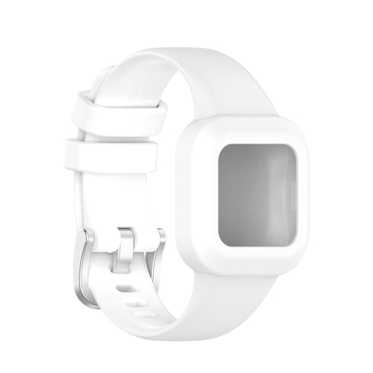 For Garmin Vivofit JR3 Silicone Pure Color Watch Band(White) - Watch Bands by buy2fix | Online Shopping UK | buy2fix