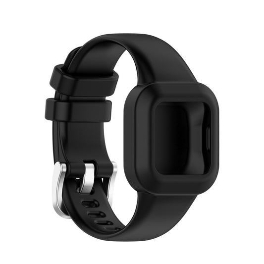 For Garmin Vivofit JR3 Silicone Pure Color Watch Band(Black) - Watch Bands by buy2fix | Online Shopping UK | buy2fix
