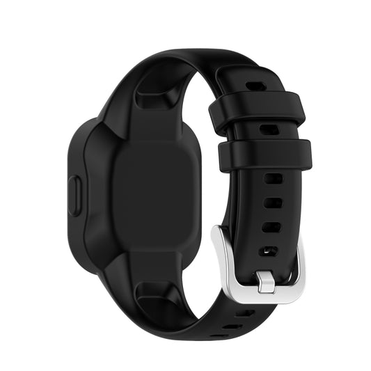 For Garmin Vivofit JR3 Silicone Pure Color Watch Band(Black) - Watch Bands by buy2fix | Online Shopping UK | buy2fix