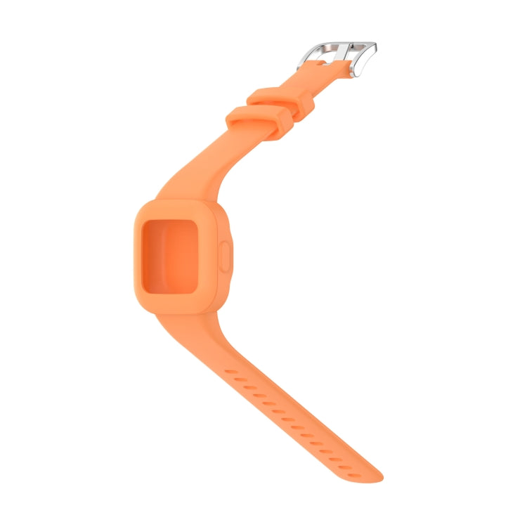For Garmin Vivofit JR3 Silicone Pure Color Watch Band(Orange) - Watch Bands by buy2fix | Online Shopping UK | buy2fix