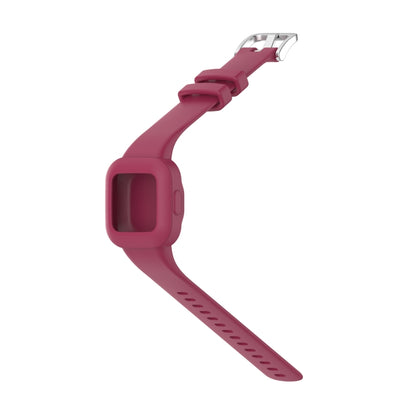 For Garmin Vivofit JR3 Silicone Pure Color Watch Band(Wine Red) by buy2fix