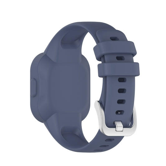 For Garmin Vivofit JR3 Silicone Pure Color Watch Band(Blue Grey) - Watch Bands by buy2fix | Online Shopping UK | buy2fix
