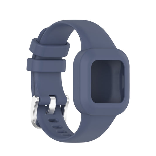 For Garmin Vivofit JR3 Silicone Pure Color Watch Band(Blue Grey) - Watch Bands by buy2fix | Online Shopping UK | buy2fix