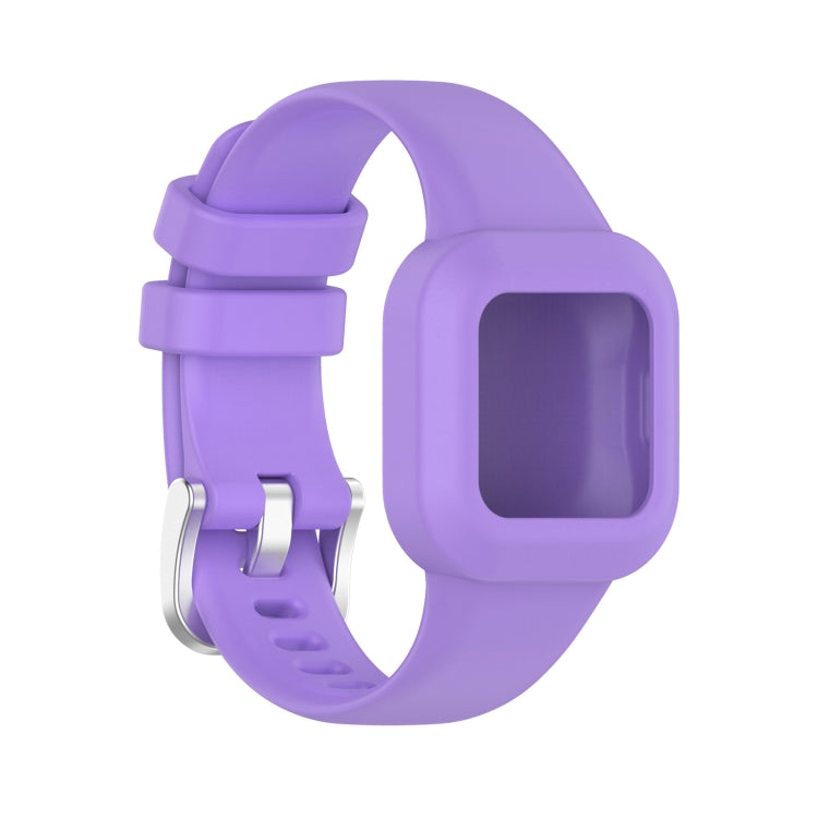 For Garmin Vivofit JR3 Silicone Pure Color Watch Band(Light Purple) by buy2fix