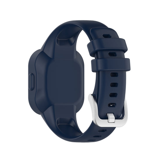 For Garmin Vivofit JR3 Silicone Pure Color Watch Band(Dark Blue) - Watch Bands by buy2fix | Online Shopping UK | buy2fix