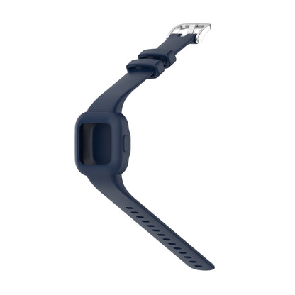 For Garmin Vivofit JR3 Silicone Pure Color Watch Band(Dark Blue) - Watch Bands by buy2fix | Online Shopping UK | buy2fix