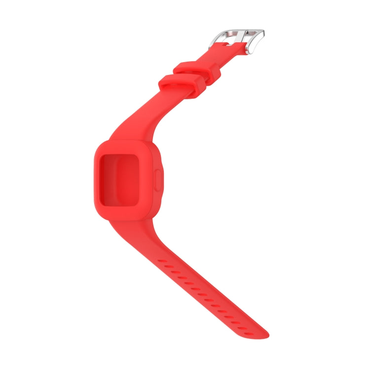 For Garmin Vivofit JR3 Silicone Pure Color Watch Band(Red) by buy2fix