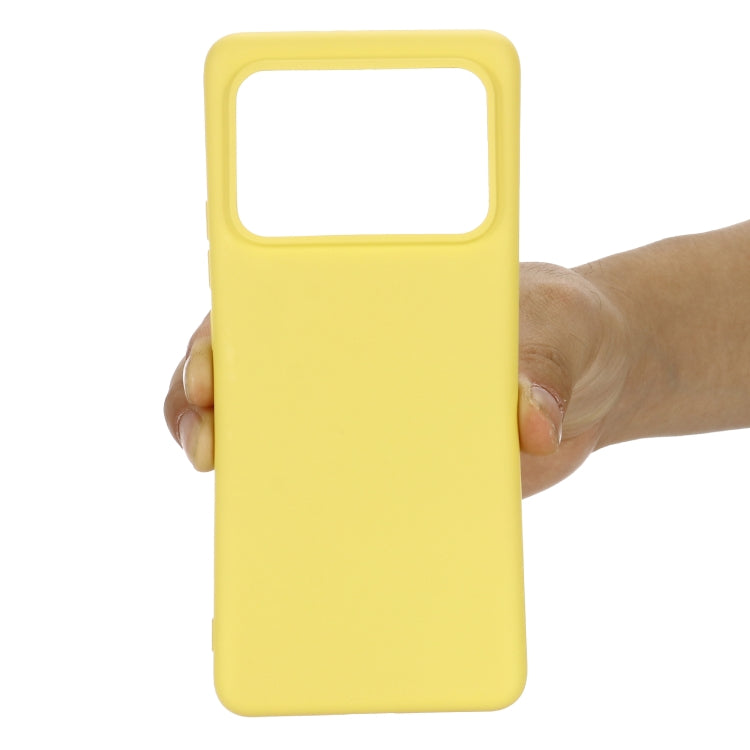 For Xiaomi Mi 11 Ultra Solid Color Liquid Silicone Dropproof Full Coverage Protective Case(Yellow) - Xiaomi Cases by buy2fix | Online Shopping UK | buy2fix