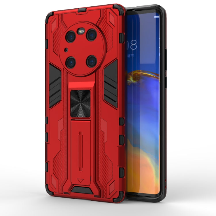 For Huawei Mate 40 Pro Supersonic PC + TPU Shock-proof Protective Case with Holder(Red) - Huawei Cases by buy2fix | Online Shopping UK | buy2fix