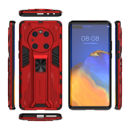 For Huawei Mate 40 Pro Supersonic PC + TPU Shock-proof Protective Case with Holder(Red) - Huawei Cases by buy2fix | Online Shopping UK | buy2fix