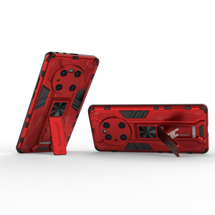 For Huawei Mate 40 Pro Supersonic PC + TPU Shock-proof Protective Case with Holder(Red) - Huawei Cases by buy2fix | Online Shopping UK | buy2fix