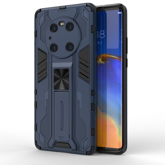 For Huawei Mate 40 Pro Supersonic PC + TPU Shock-proof Protective Case with Holder(Dark Blue) - Huawei Cases by buy2fix | Online Shopping UK | buy2fix