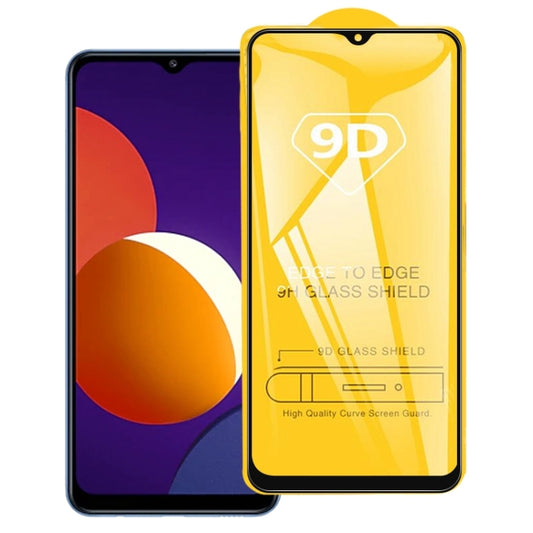 For Samsung Galaxy M12 9D Full Glue Full Screen Tempered Glass Film - Galaxy Tempered Glass by buy2fix | Online Shopping UK | buy2fix