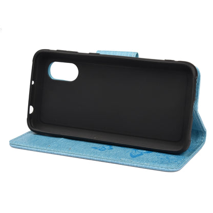 For Samsung Galaxy Xcover 5 Butterflies Embossing Horizontal Flip Leather Case with Holder & Card Slots & Wallet(Blue) by buy2fix