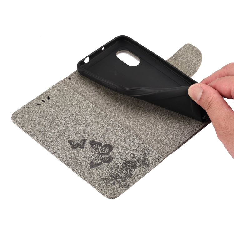 For Samsung Galaxy Xcover 5 Butterflies Embossing Horizontal Flip Leather Case with Holder & Card Slots & Wallet(Blue) by buy2fix