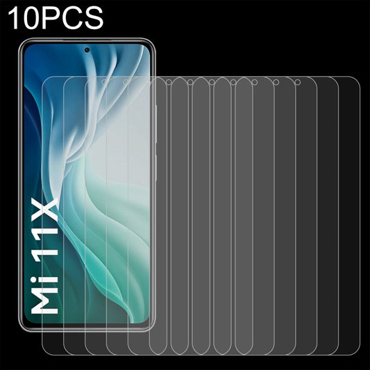 For Xiaomi Mi 11X / Mi 11i 10 PCS 0.26mm 9H 2.5D Tempered Glass Film -  by buy2fix | Online Shopping UK | buy2fix