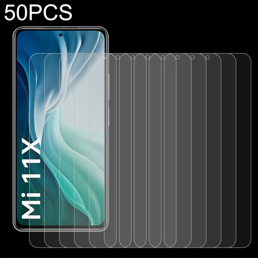 For Xiaomi Mi 11X / Mi 11i 50 PCS 0.26mm 9H 2.5D Tempered Glass Film -  by buy2fix | Online Shopping UK | buy2fix