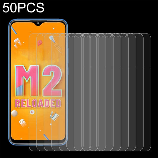 For Xiaomi Poco M2 Reloaded 50 PCS 0.26mm 9H 2.5D Tempered Glass Film -  by buy2fix | Online Shopping UK | buy2fix