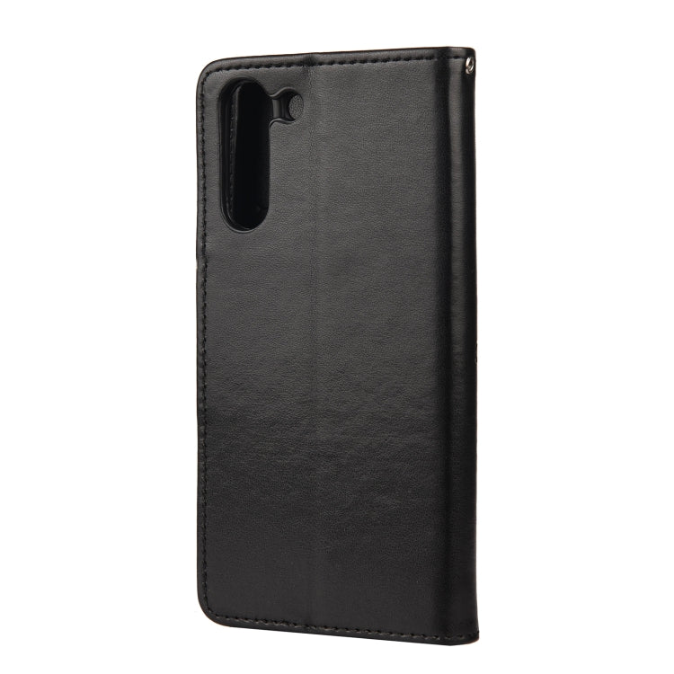 For Samsung Galaxy S21 FE Butterfly Flower Pattern Horizontal Flip Leather Case with Holder & Card Slots & Wallet(Black) by buy2fix